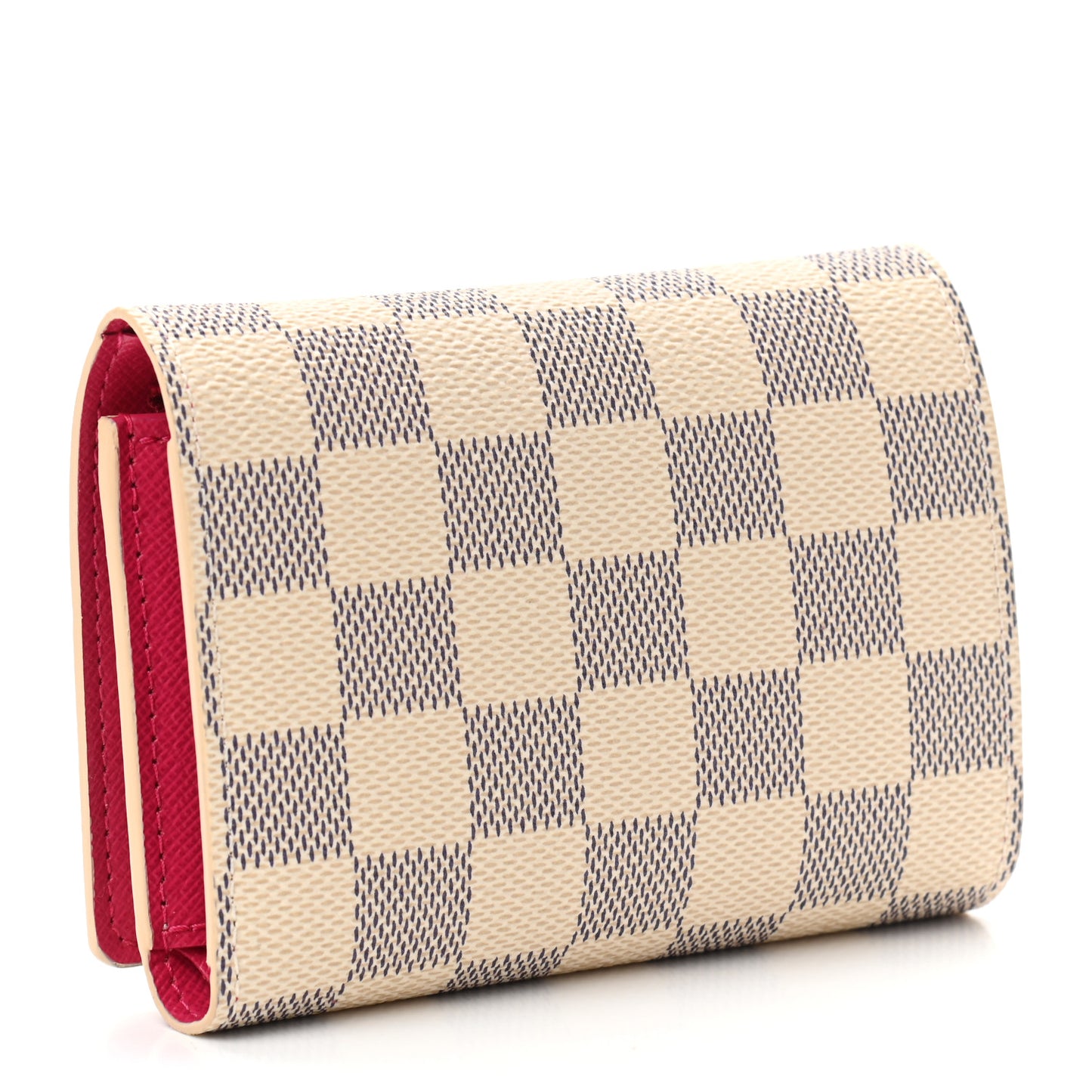 Damier Azur 2021 Christmas Animation Hollywood Victorine Wallet Fuchsia
