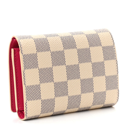 Louis Vuitton Damier Azur 2021 Christmas Animation Hollywood Victorine Wallet Fuchsia 3 of 6