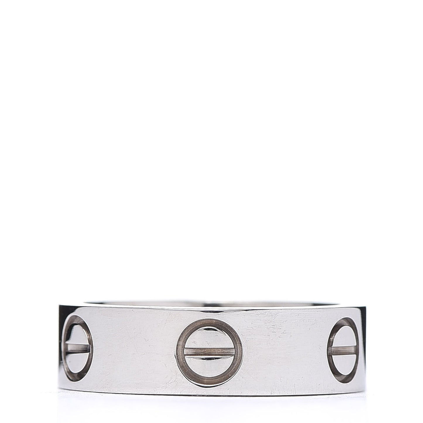 18K White Gold 5.5mm LOVE Ring 51 5.75