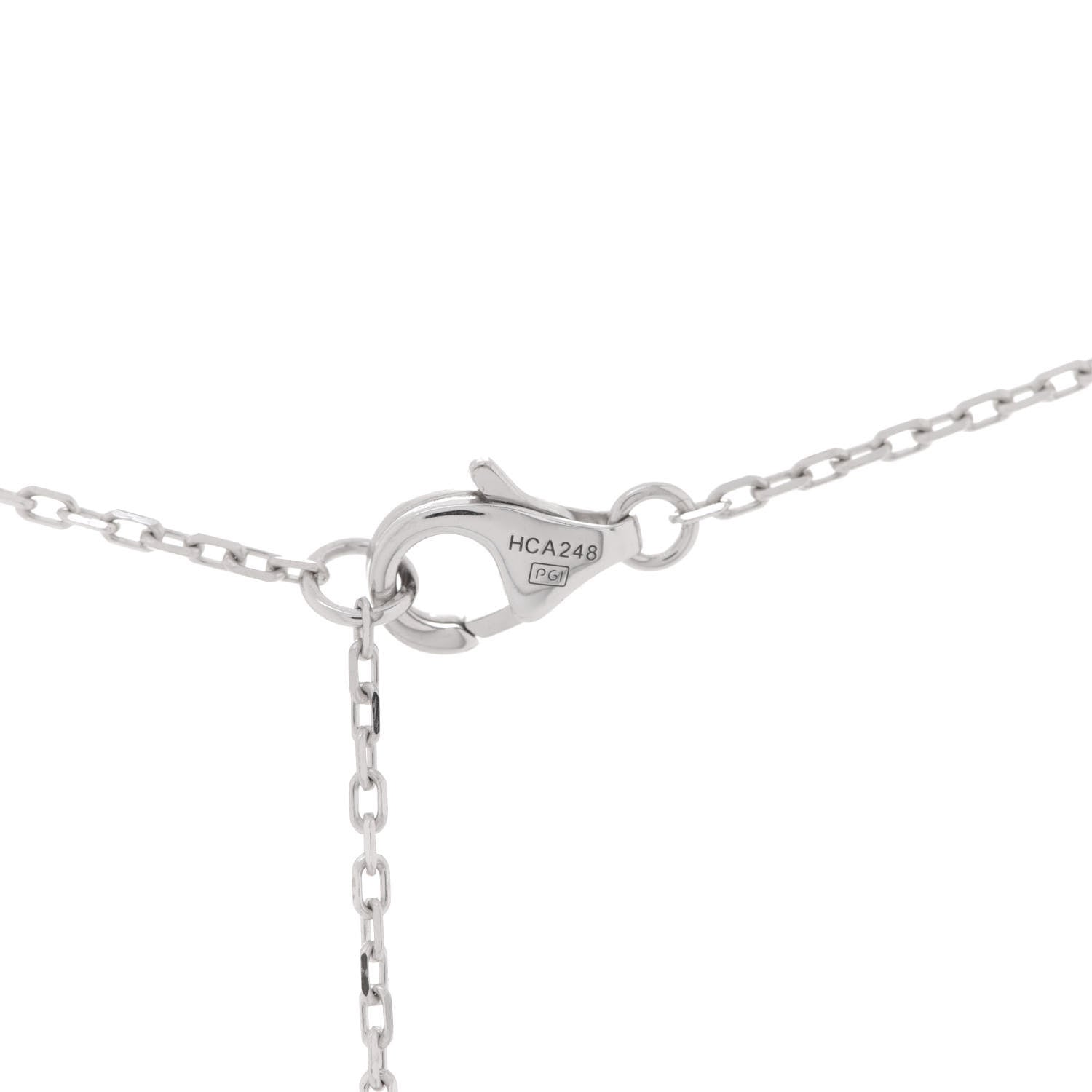Cartier 18K White Gold Diamond SM D'Amour Pendant Necklace 7 of 7