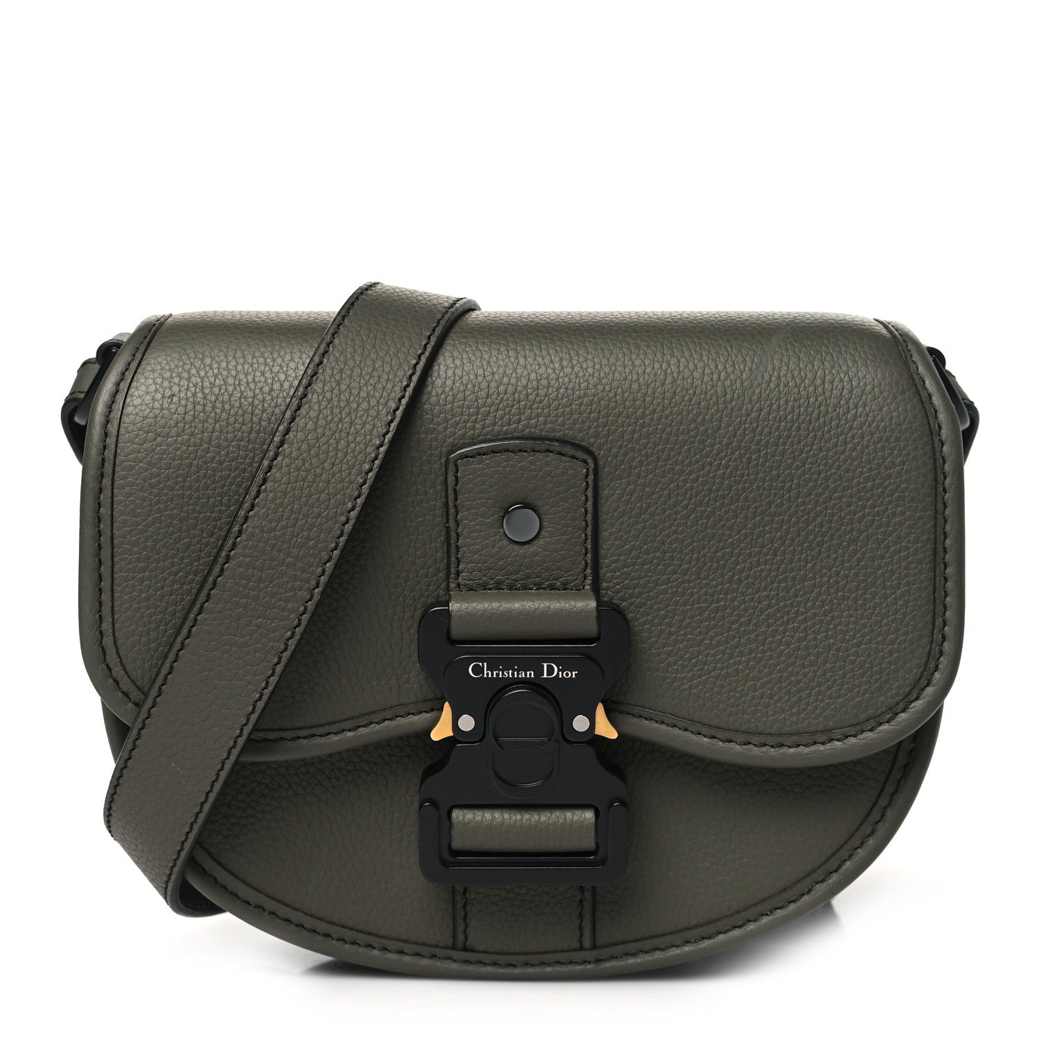 Christian Dior Grained Calfskin Mini Gallop Bag With Strap Green 1 of 10