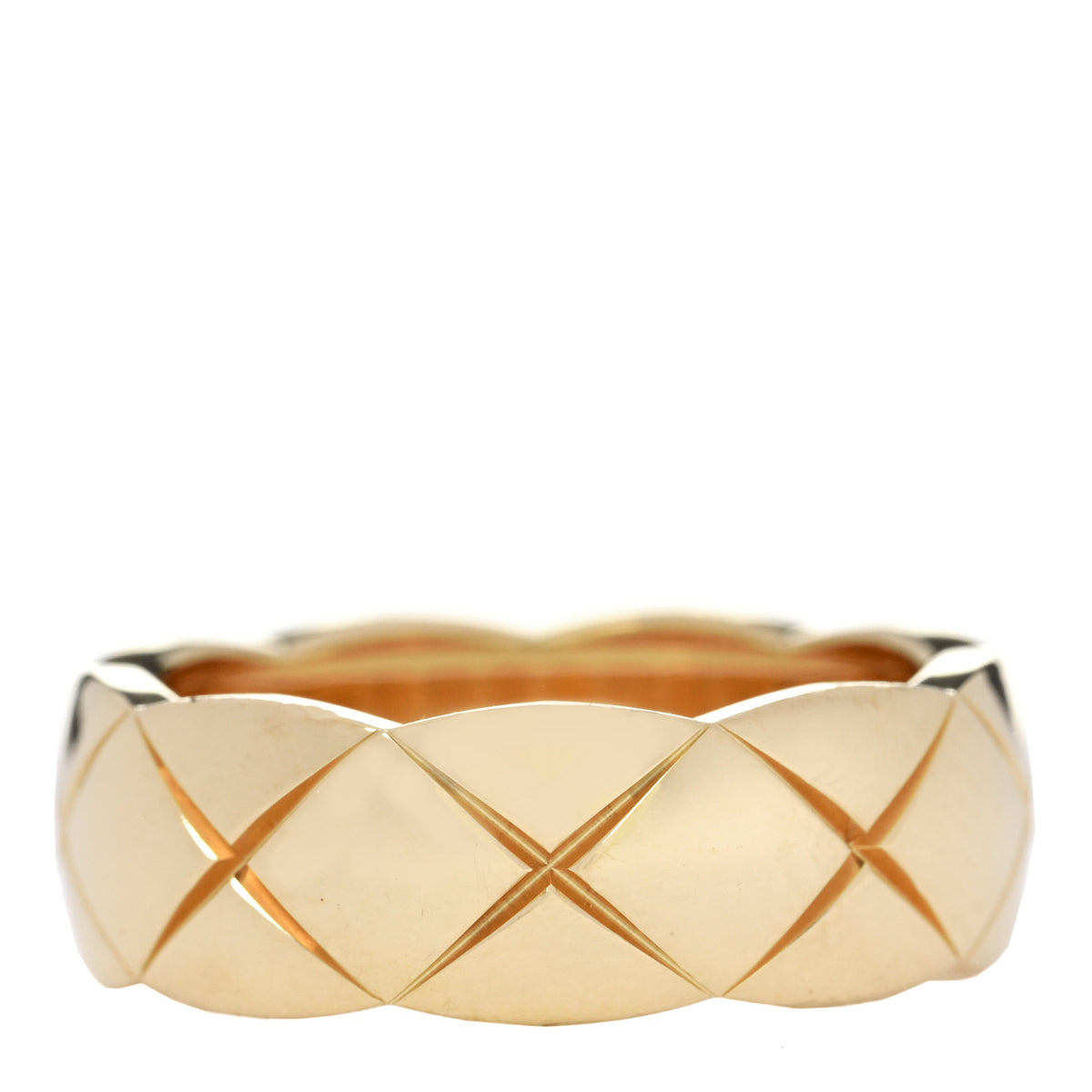 Chanel 18K Yellow Gold Small Coco Crush Ring 52 6 3 of 7
