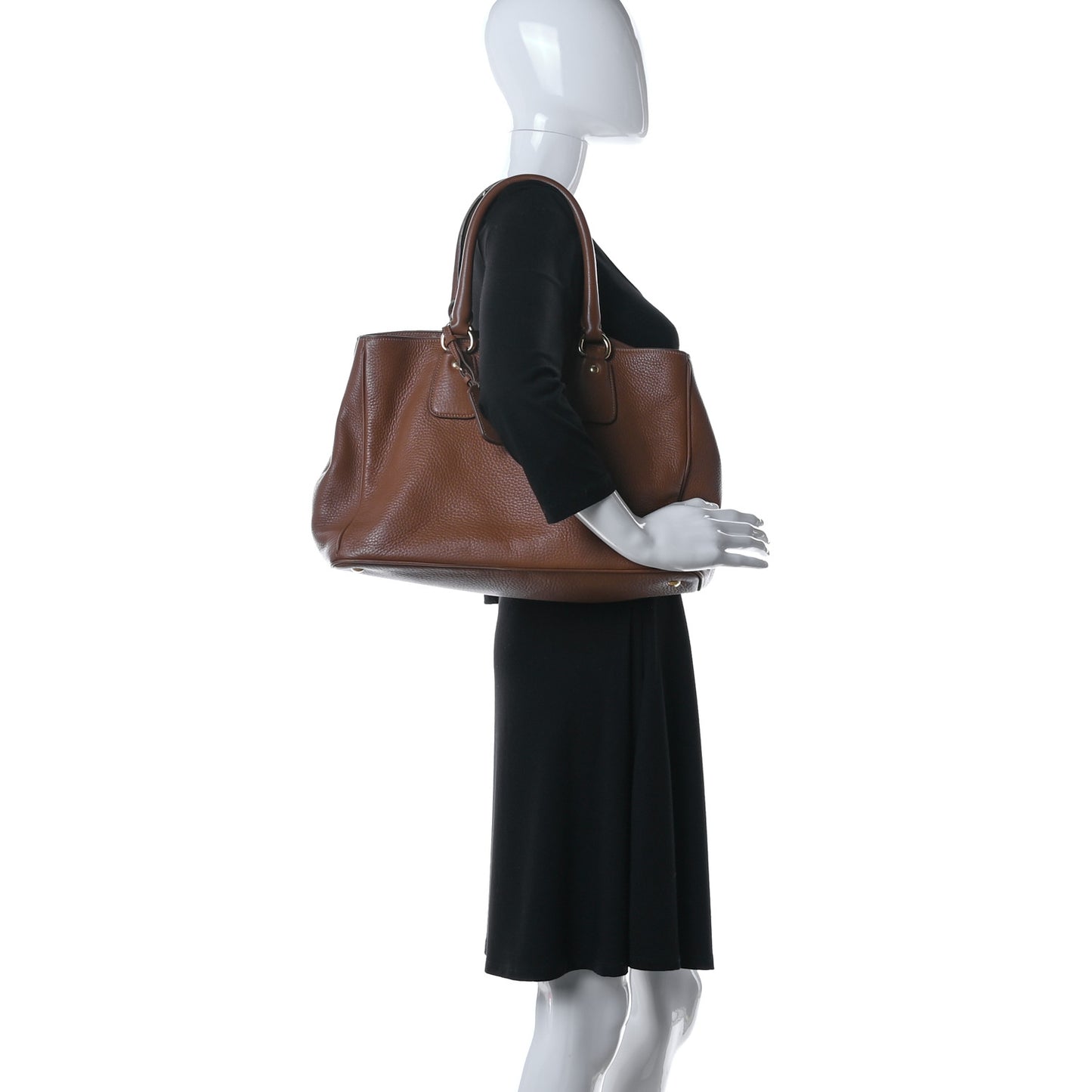 Vitello Daino Tote Brown