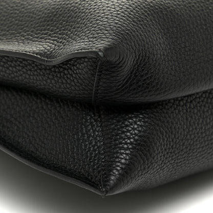 Tom Ford Pebbled Calfskin Small Alix Padlock Zip Hobo Bag Black 9 of 11