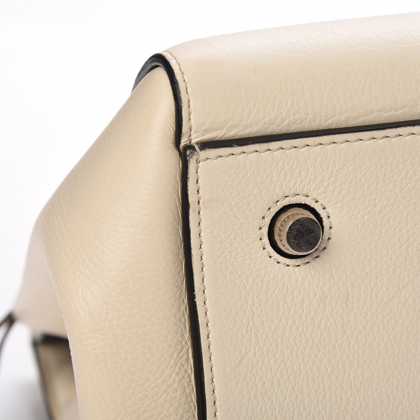 Grained Calfskin Large Edge Shoulder Bag