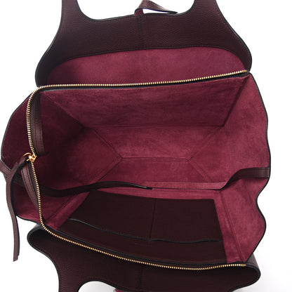 Celine Baby Grained Calfskin Small Tri-Fold Bag Burgundy 4 of 9