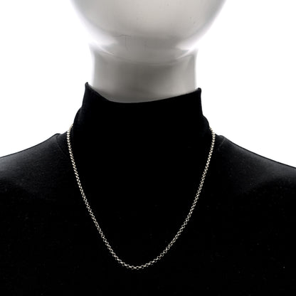 Chrome Hearts Sterling Silver Roll Chain Necklace 20" 2 of 4