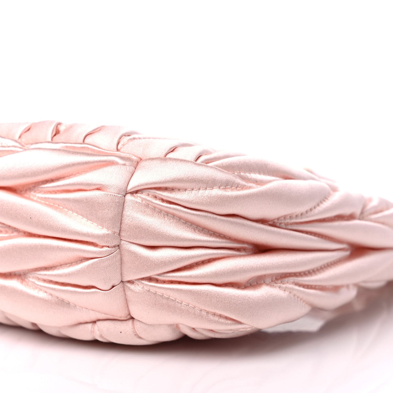 Miu Miu Satin Matelasse Wander Hobo Alabaster Pink 9 of 11