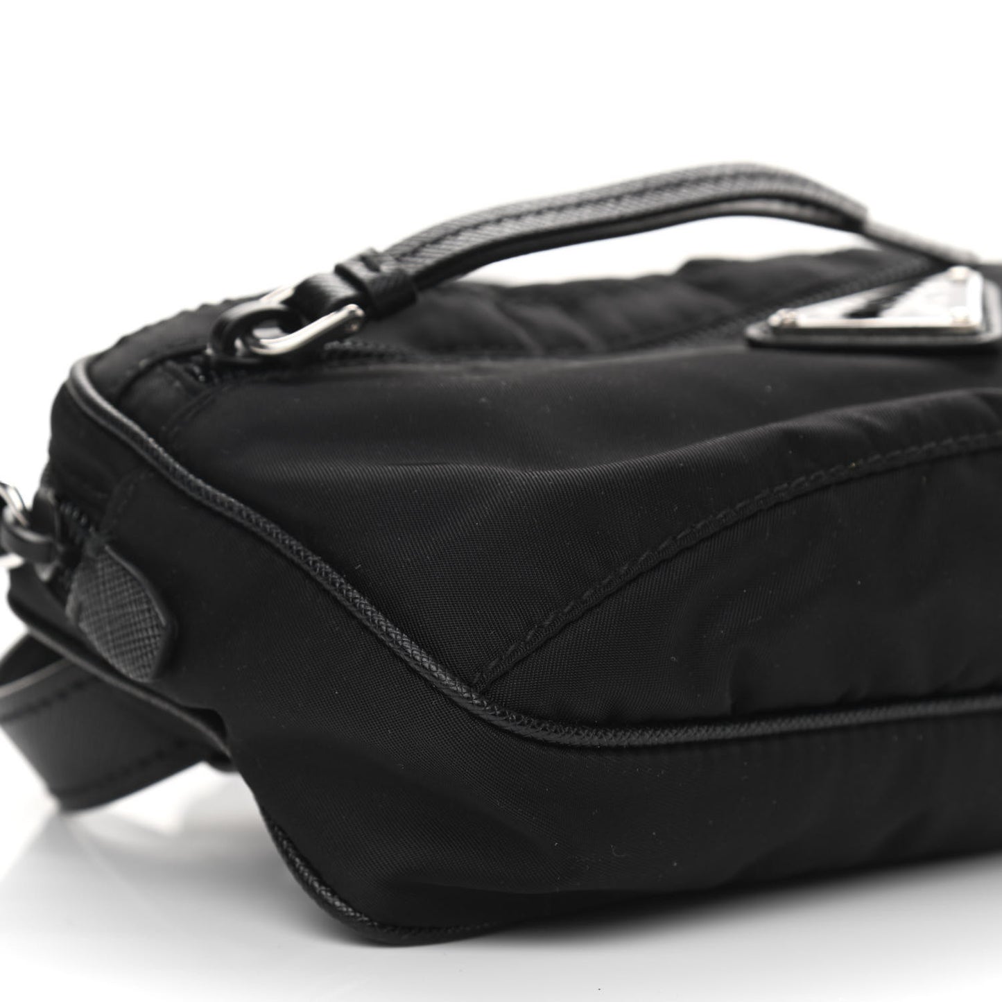 Tessuto Nylon Saffiano Belt Bag Black