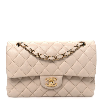 Chanel Caviar Quilted Small Double Flap Beige 1 of 10