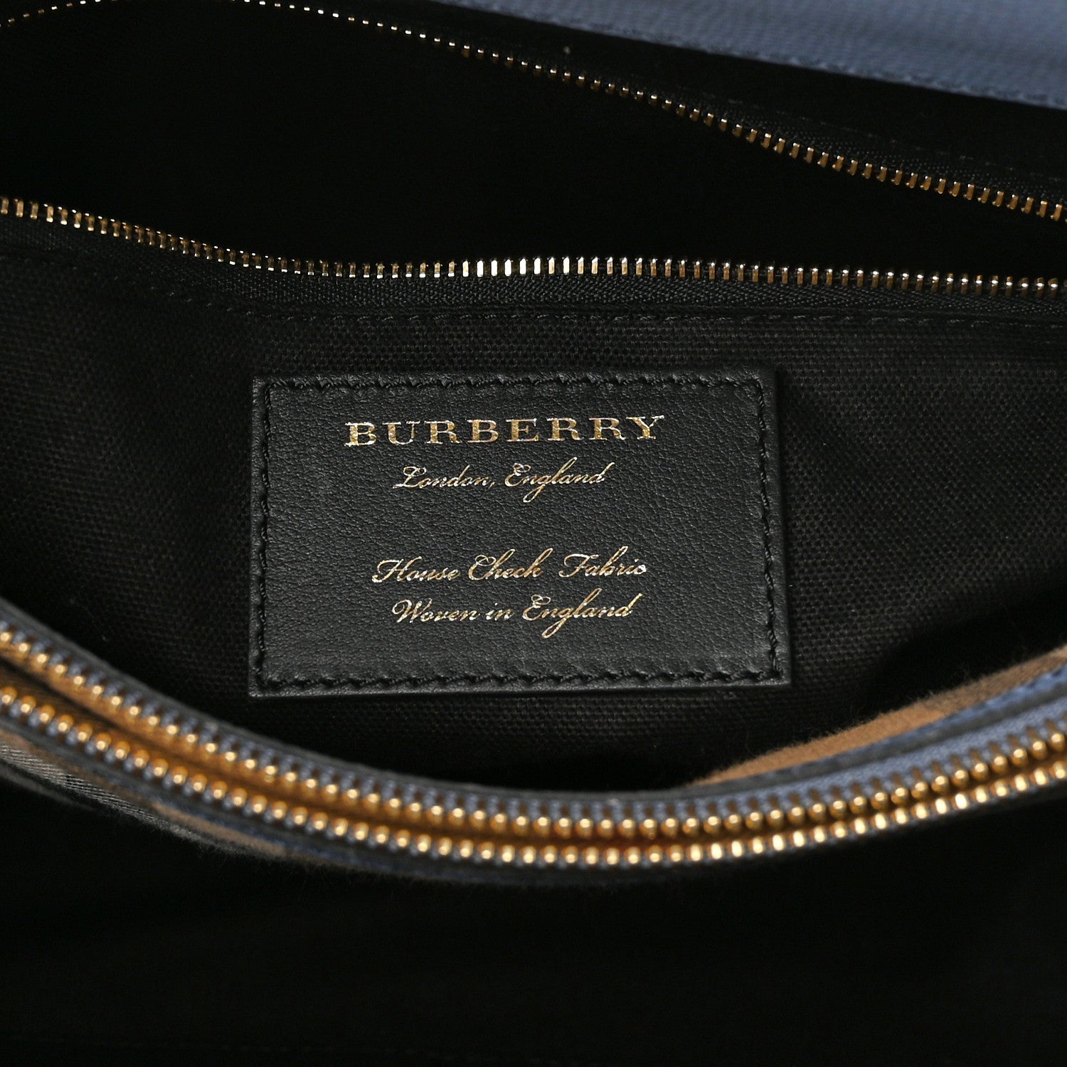 Burberry Derby Calfskin House Check Medium Camberley Slate Blue 6 of 12