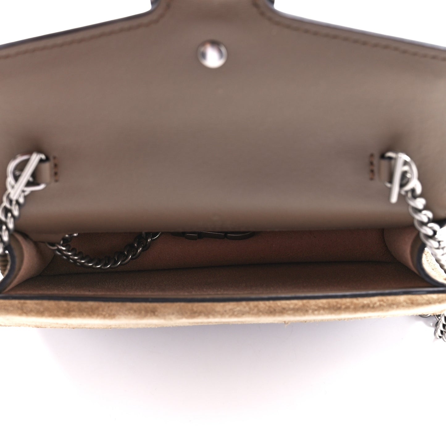 GG Supreme Monogram Super Mini Dionysus Shoulder Bag Taupe