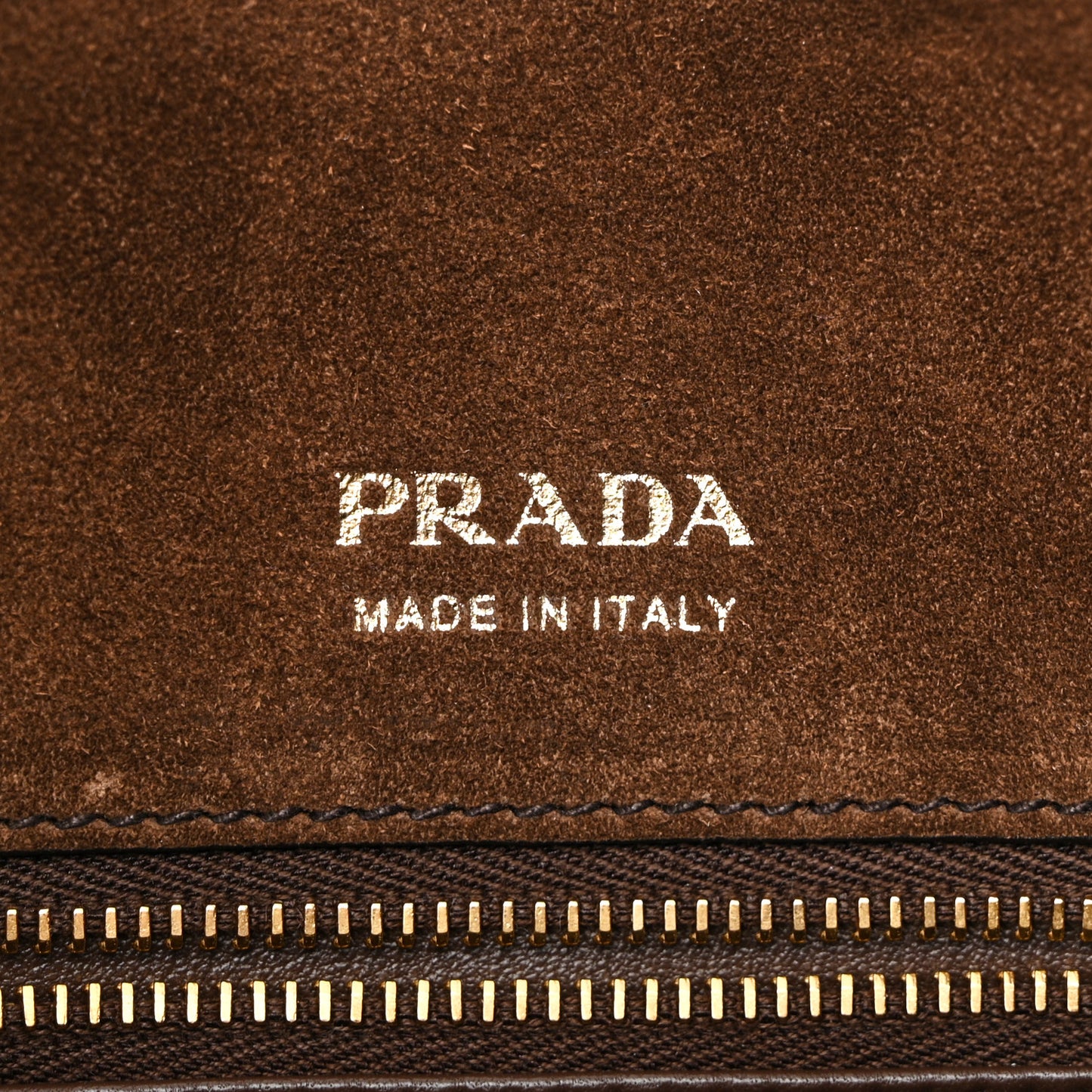 Suede Large Etude Shoulder Bag Cocoa Brown