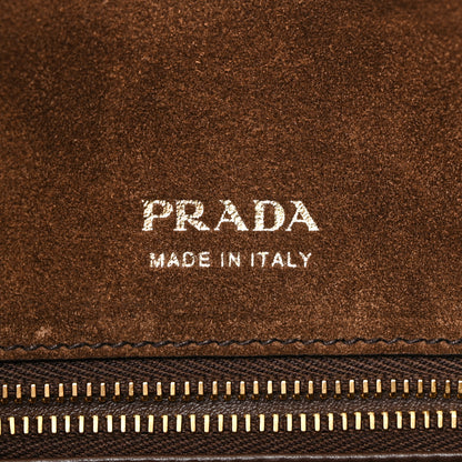 Prada Suede Large Etude Shoulder Bag Cocoa Brown 6 of 9