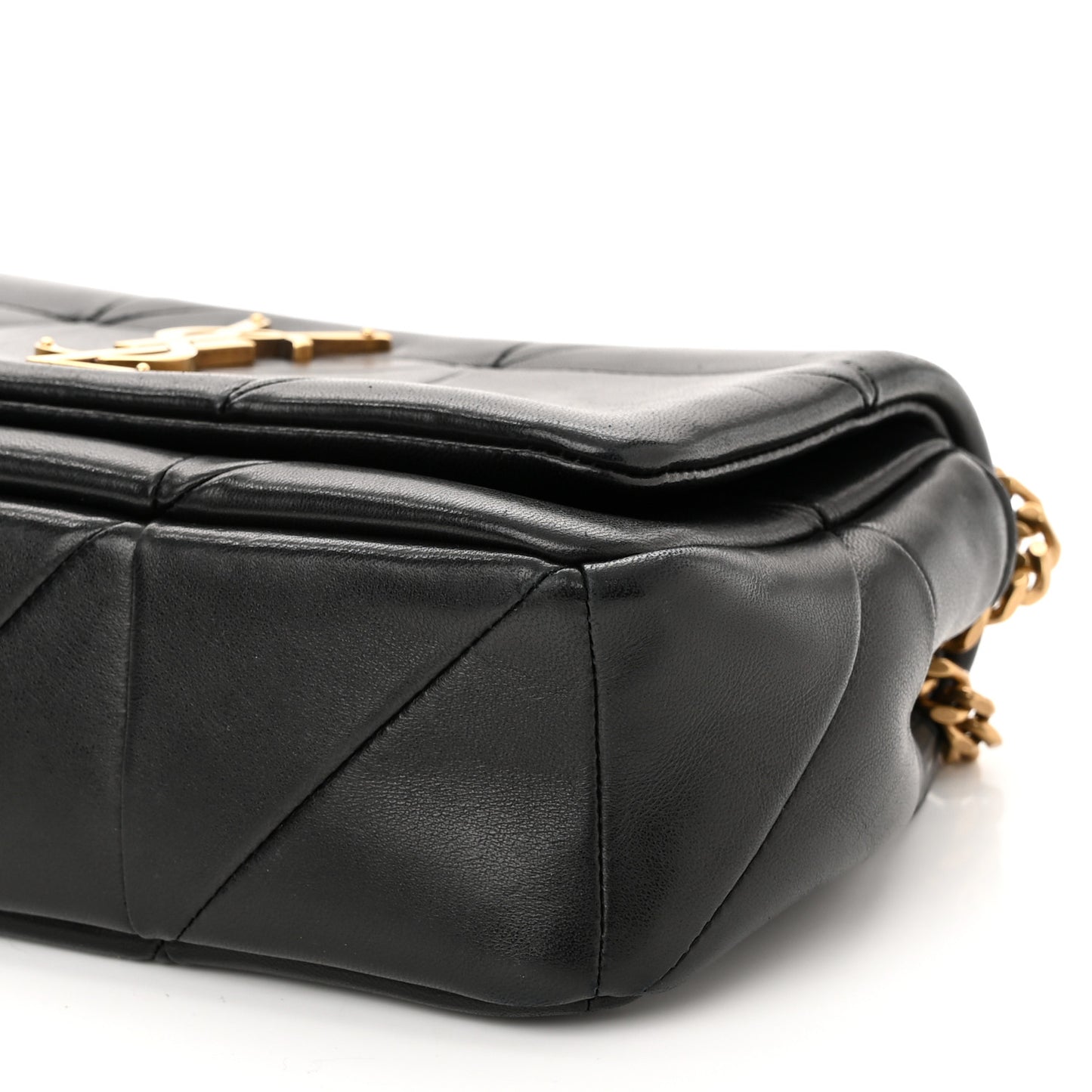 Lambskin Patchwork Monogram Small Jamie Black