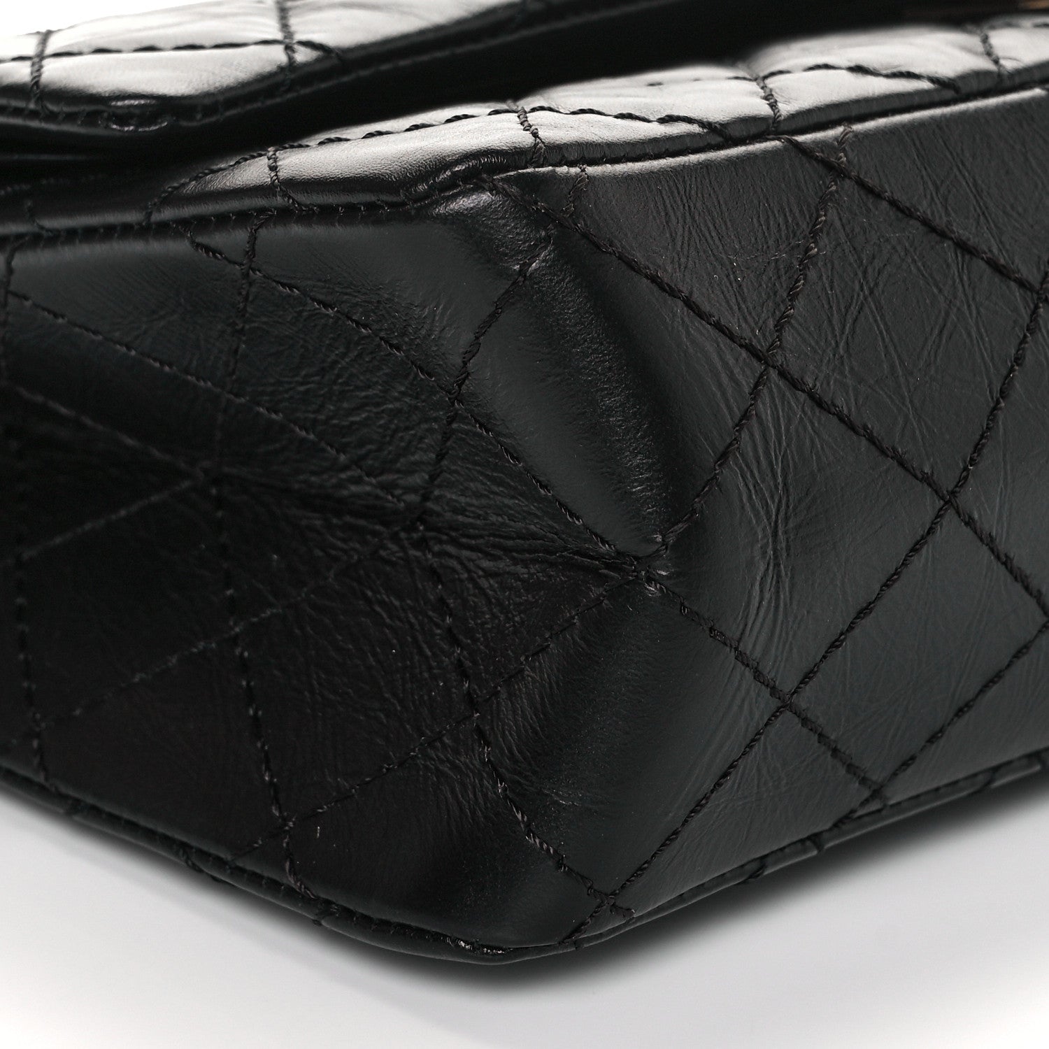 Chanel Aged Calfskin Quilted 2.55 Reissue 225 Flap Black 5 of 9
