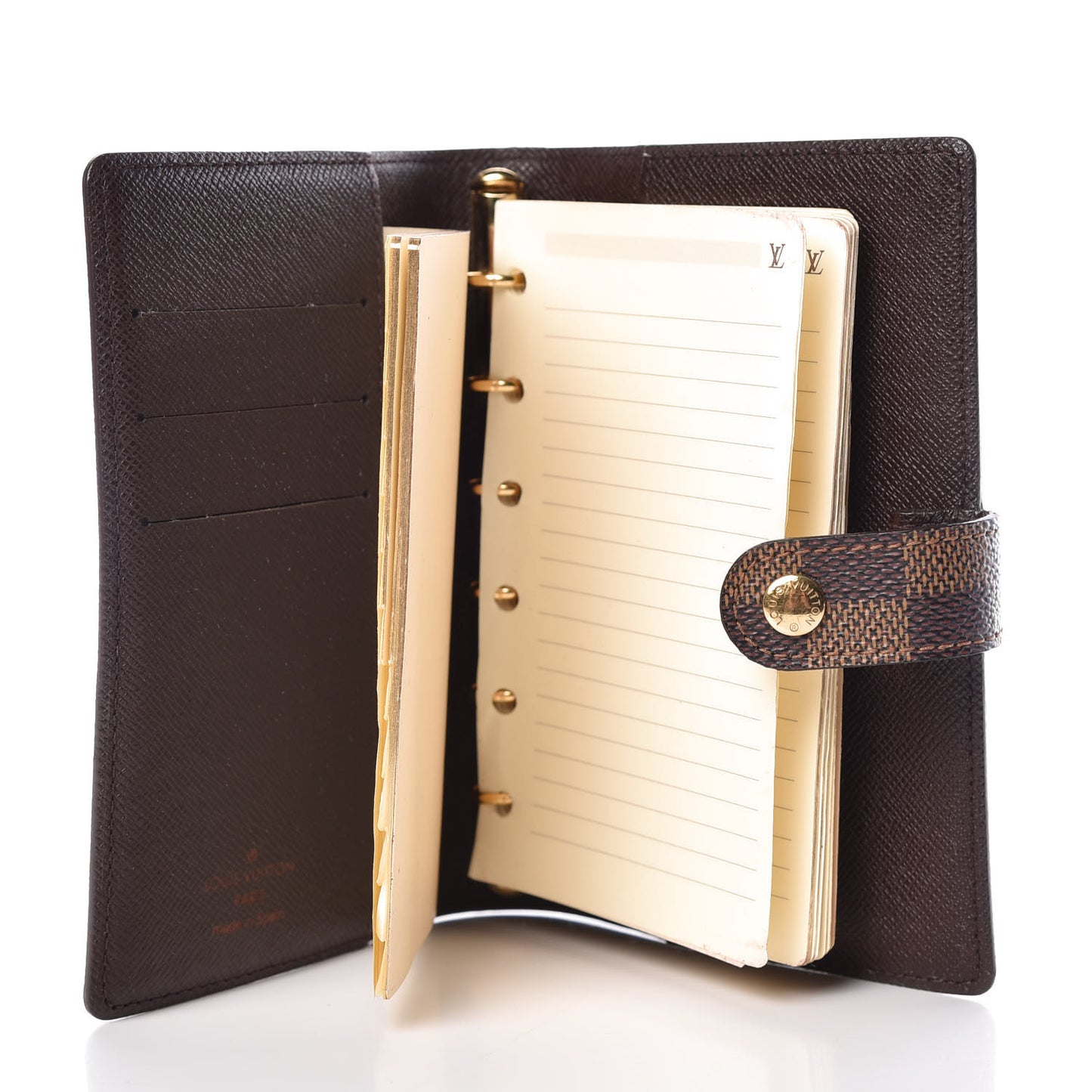 Damier Ebene Small Ring Agenda Cover