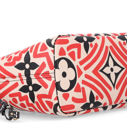 Louis Vuitton Monogram Giant Crafty Neverfull MM Creme Rouge Black 10 of 10