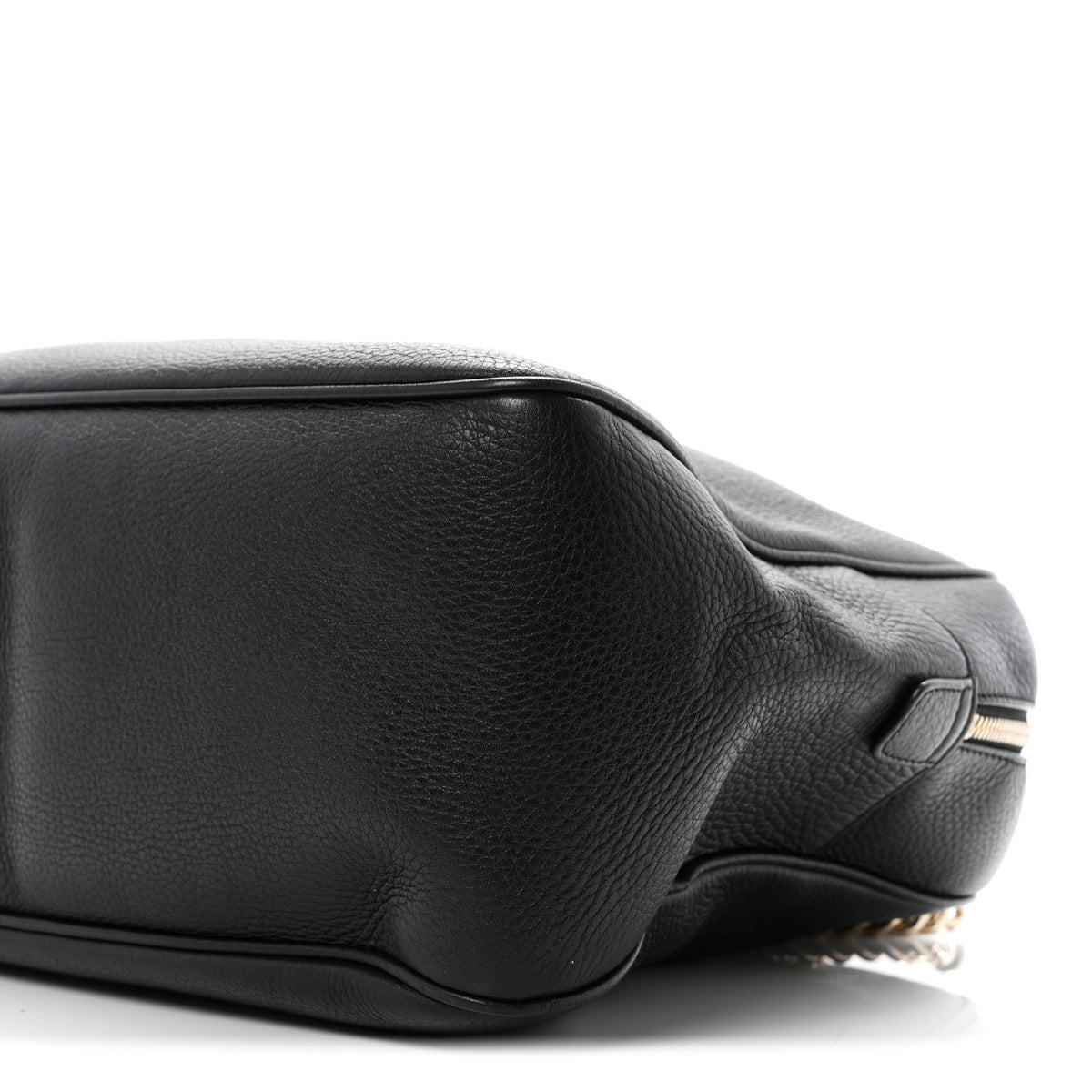 Pebbled Calfskin Medium Soho Bowler Black