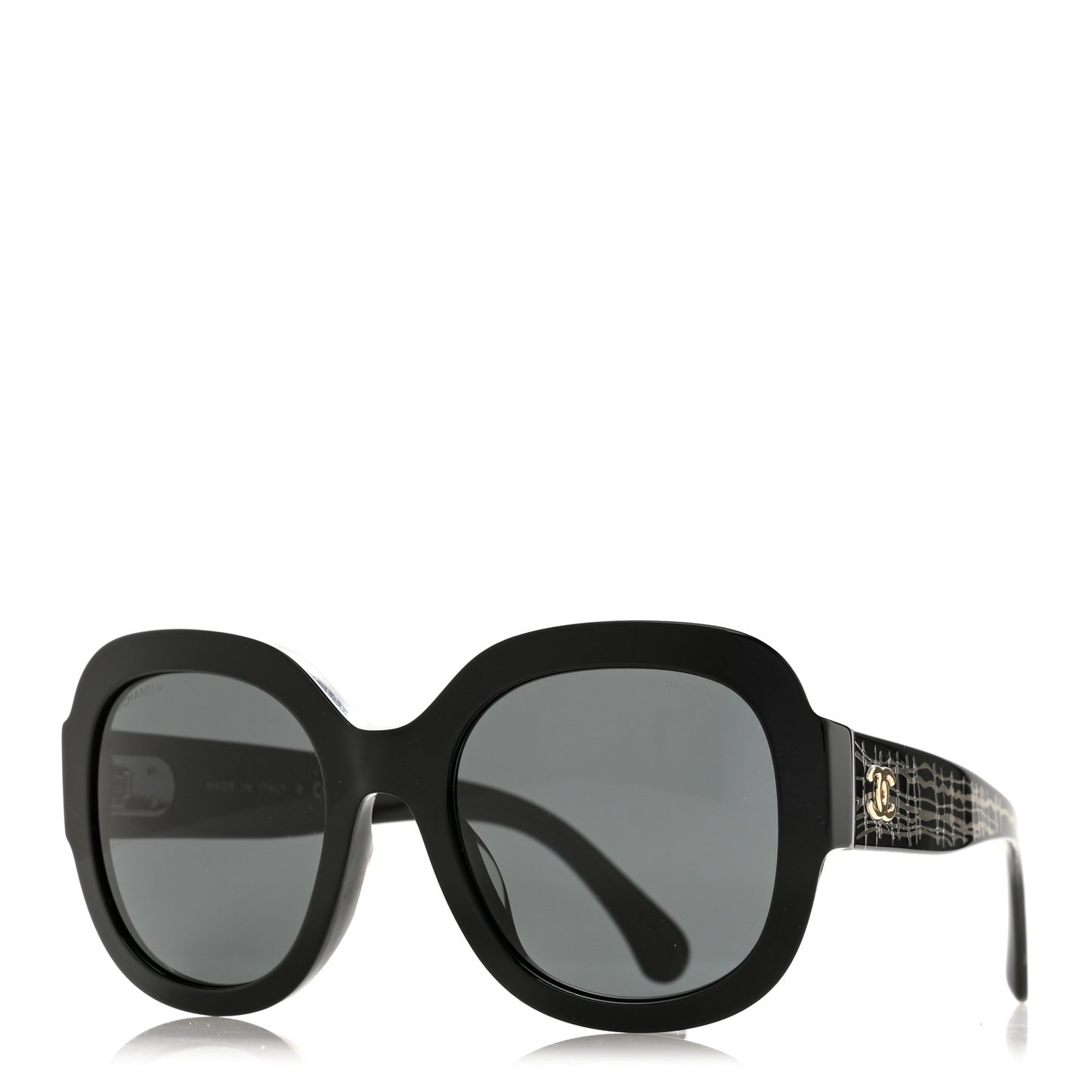 Acetate Pantos Sunglasses 5433-A Black