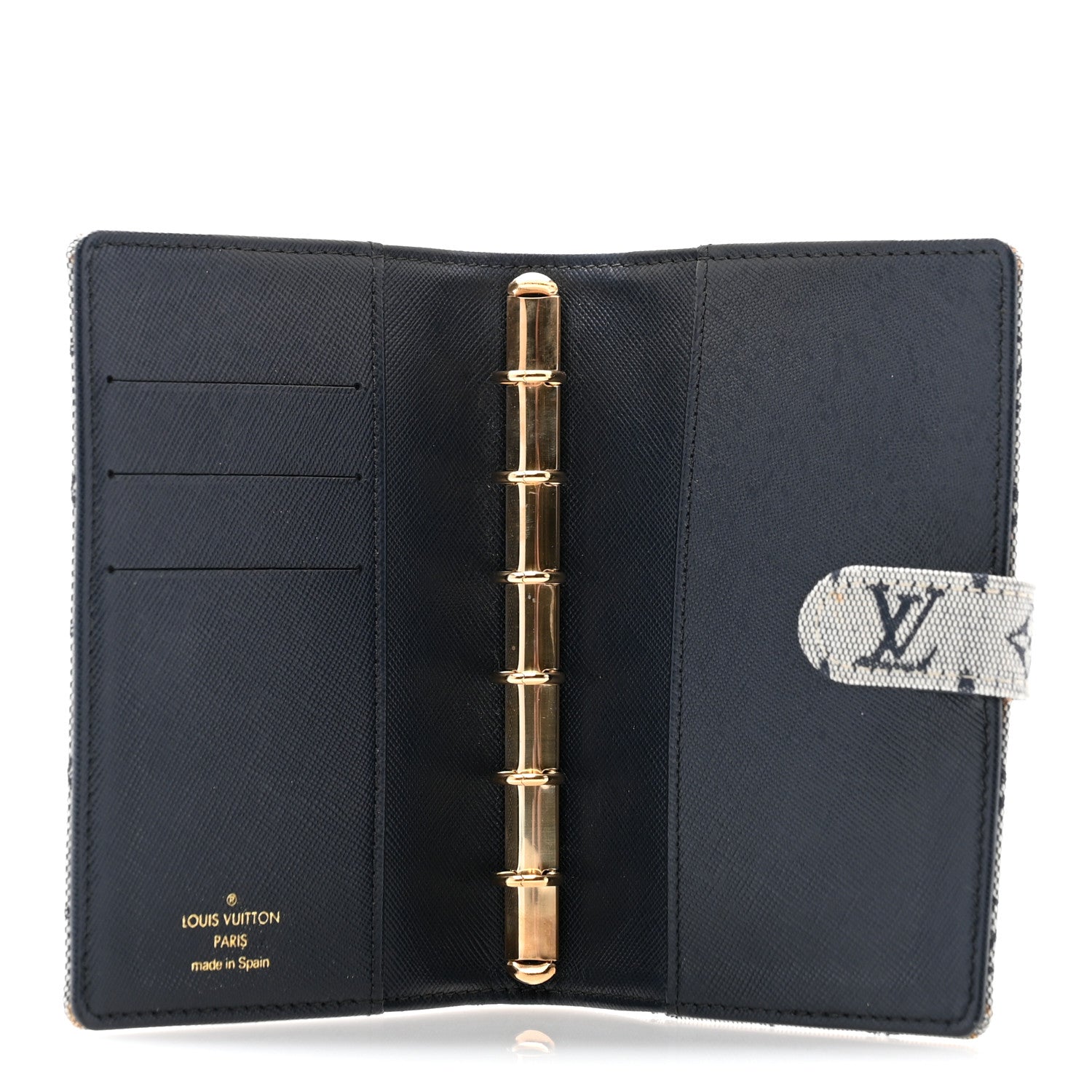 Louis Vuitton Mini Lin Small Ring Agenda Cover Blue 5 of 10