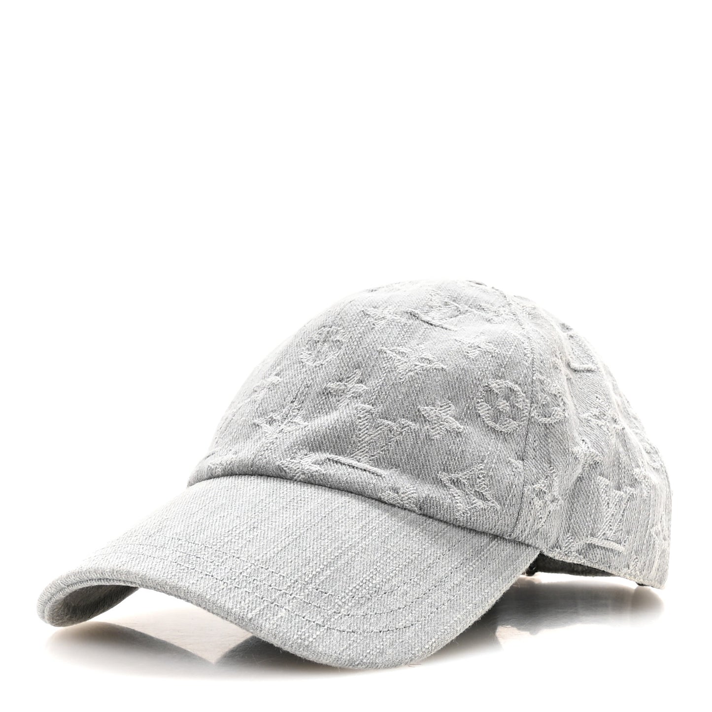 Monogram Denim Cap S Grey