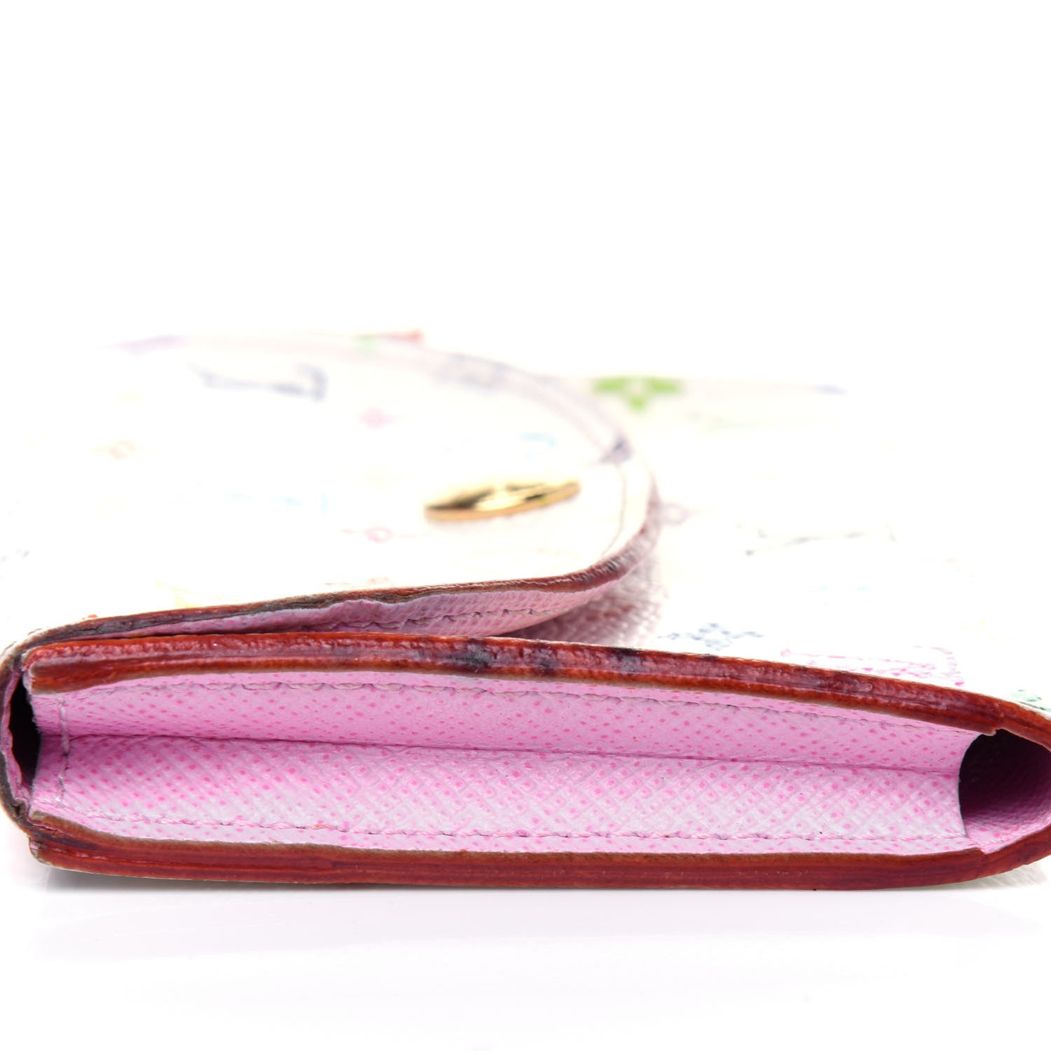 Louis Vuitton Monogram Multicolor Business Card Holder White Litchi 15 of 19