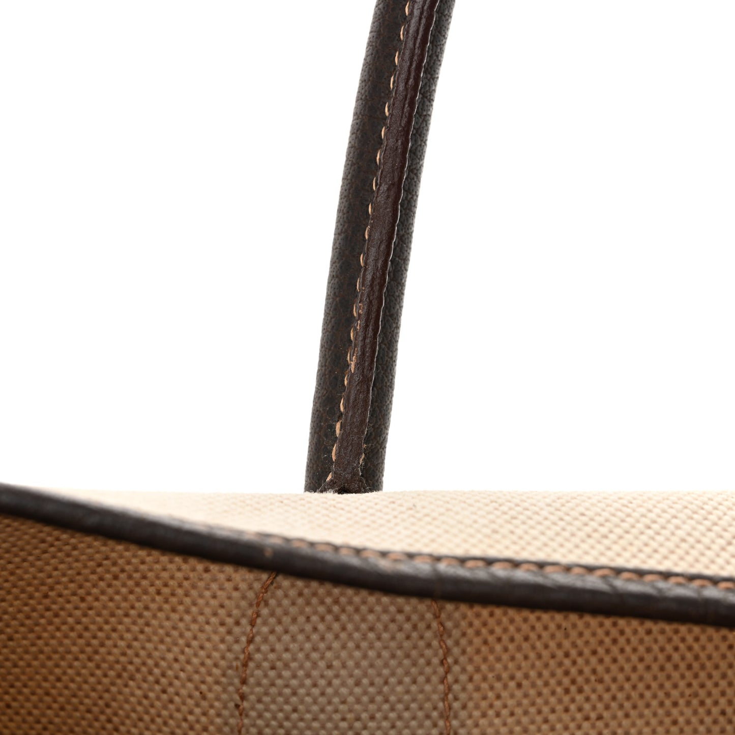 Buffle Skipper Toile Garden Party 36 MM Tote Marron Fonce