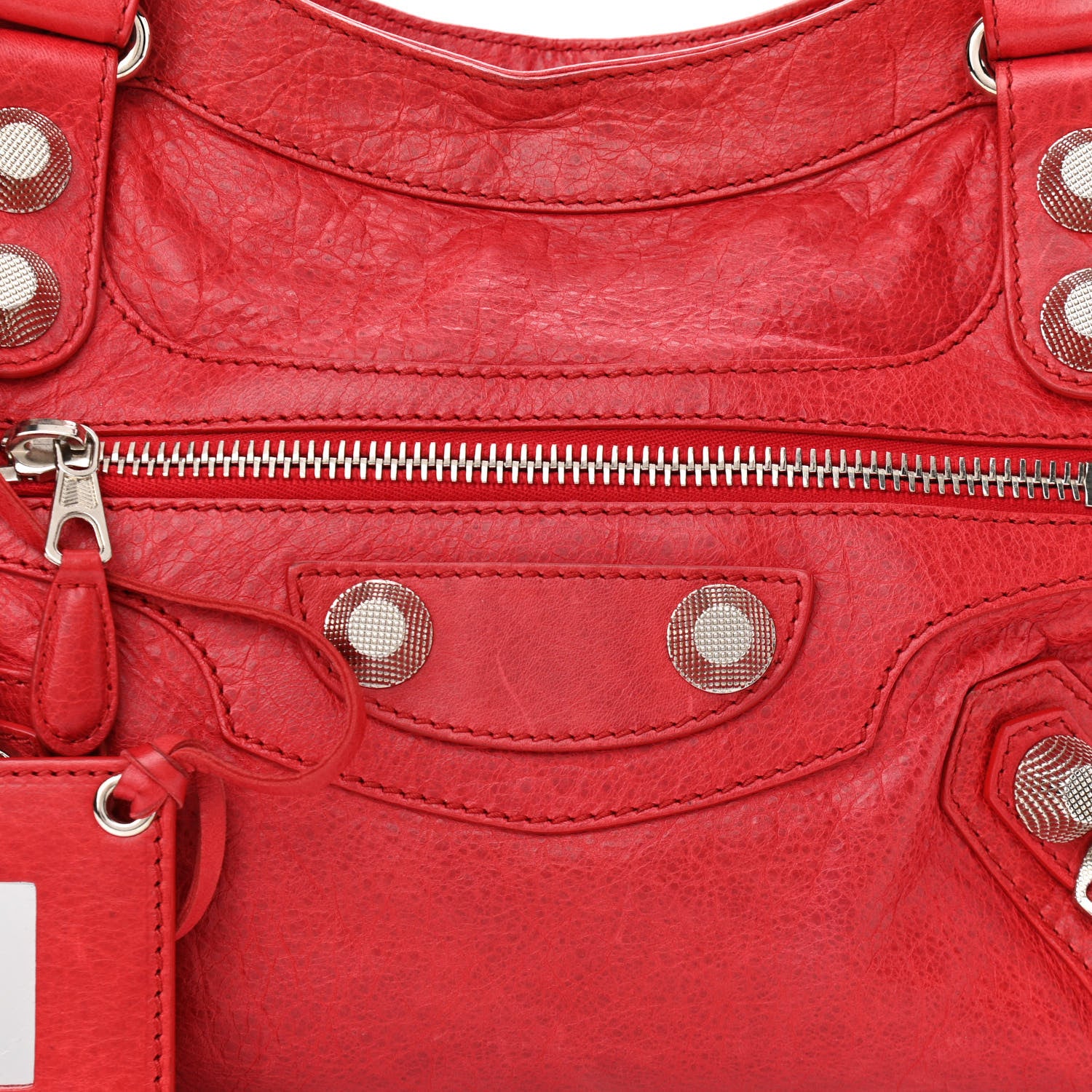 Balenciaga Agneau Giant 21 Silver Hardware City Rouge Coquelicot 8 of 17