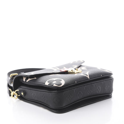 Louis Vuitton Empreinte Monogram Giant Crafty Pochette Metis Black Creme 3 of 7
