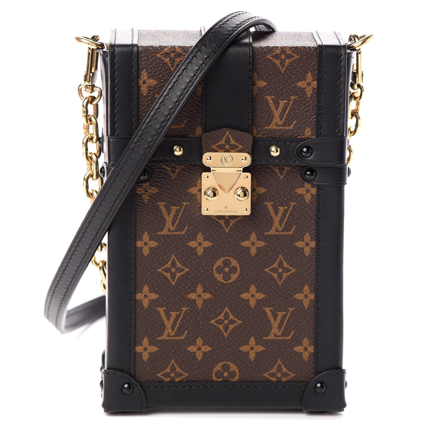 Louis Vuitton Monogram Pochette Trunk Verticale Black 1 of 9