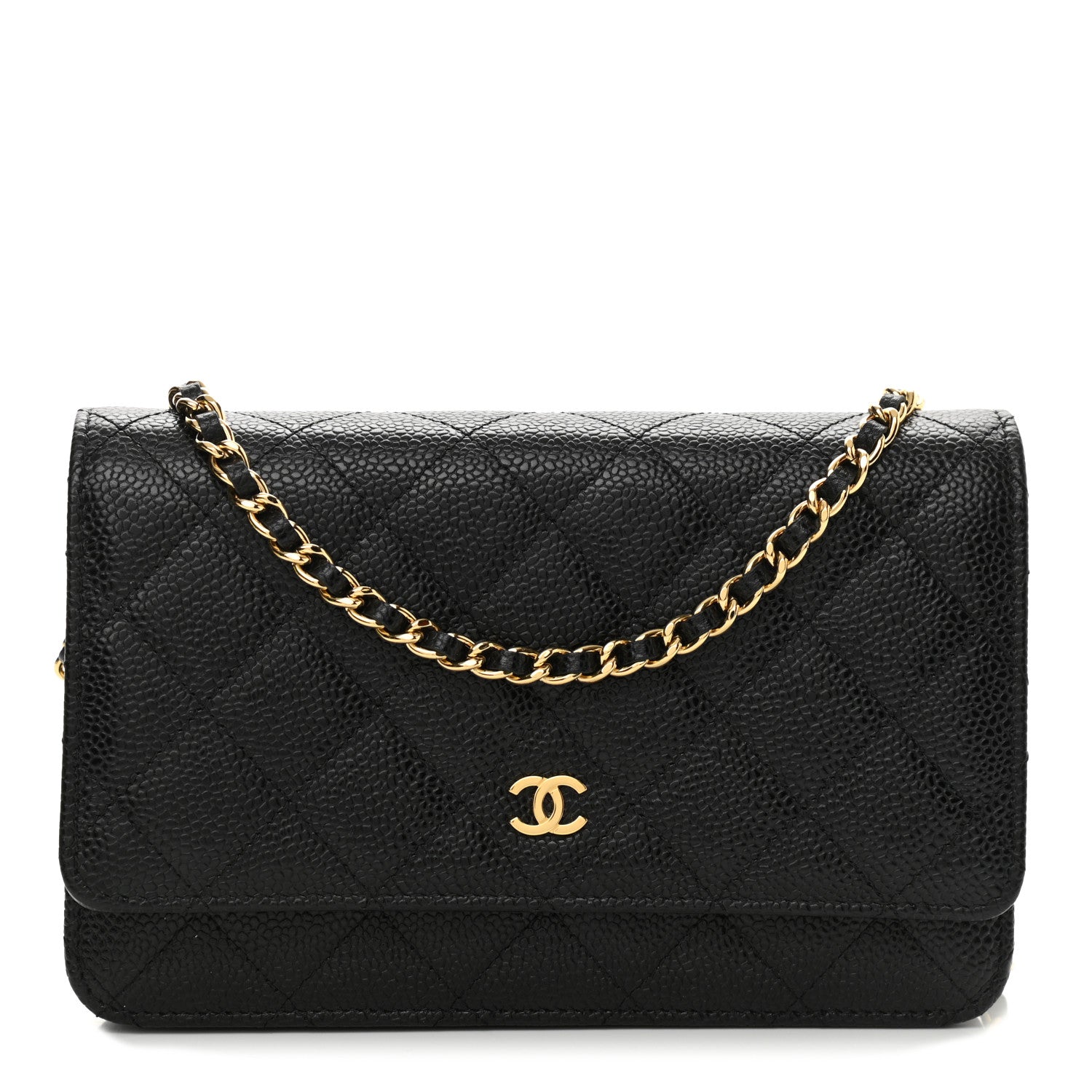 Chanel Caviar Quilted Wallet On Chain WOC Black 1 of 11