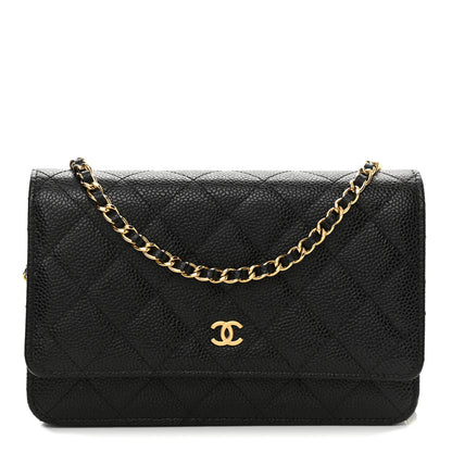 Chanel Caviar Quilted Wallet On Chain WOC Black 1 of 11