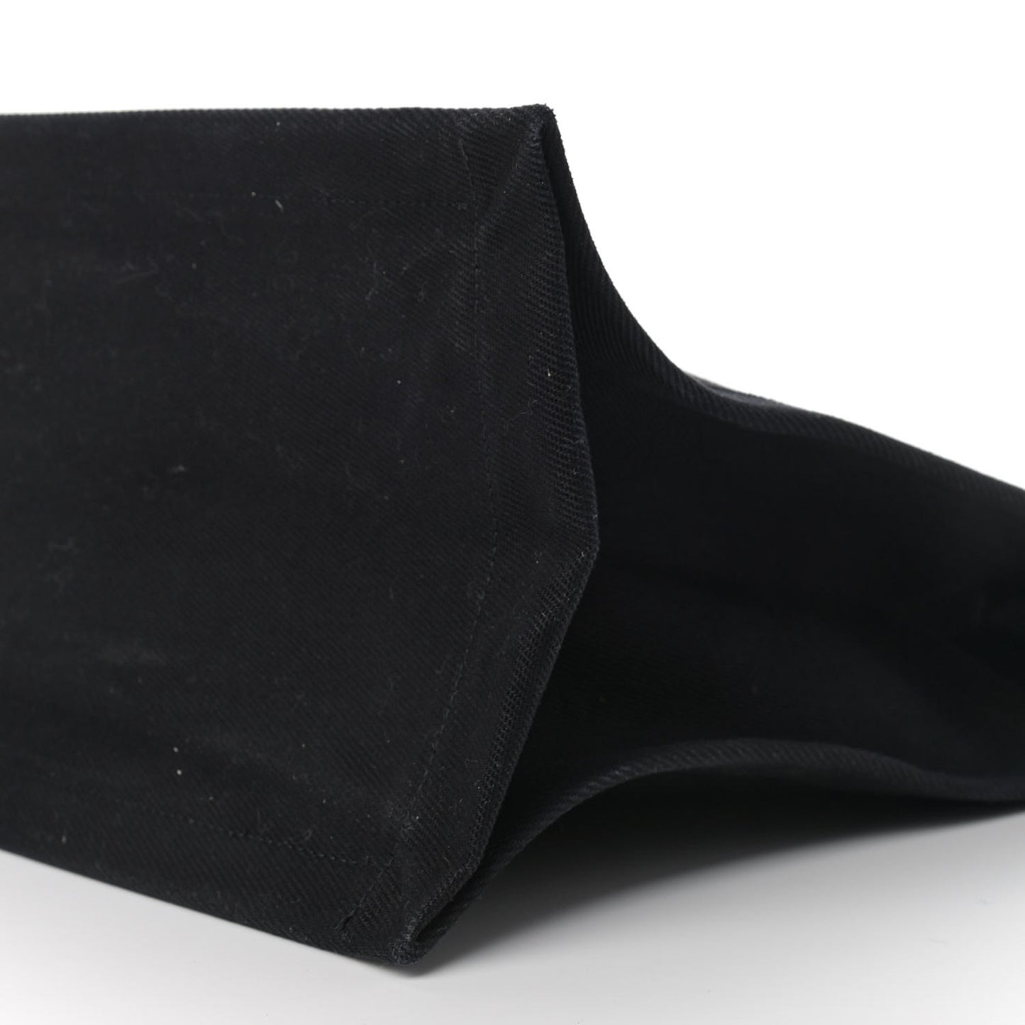 Linen Calfskin Rive Gauche Tote Black