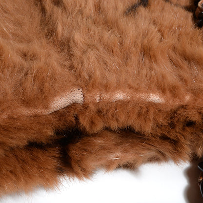 Chanel Lapin Fur Quilt Pattern Tote Brown 8 of 9