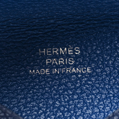 Hermes Evercolor Verso Calvi Card Case Bleu Saphir Bleu France 8 of 13