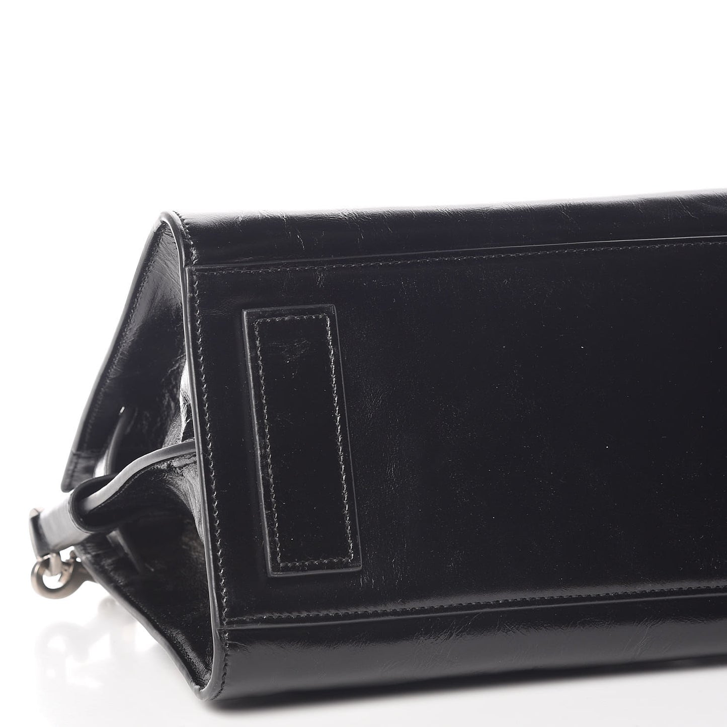 Glace Calfskin Baby Souple Sac De Jour Black