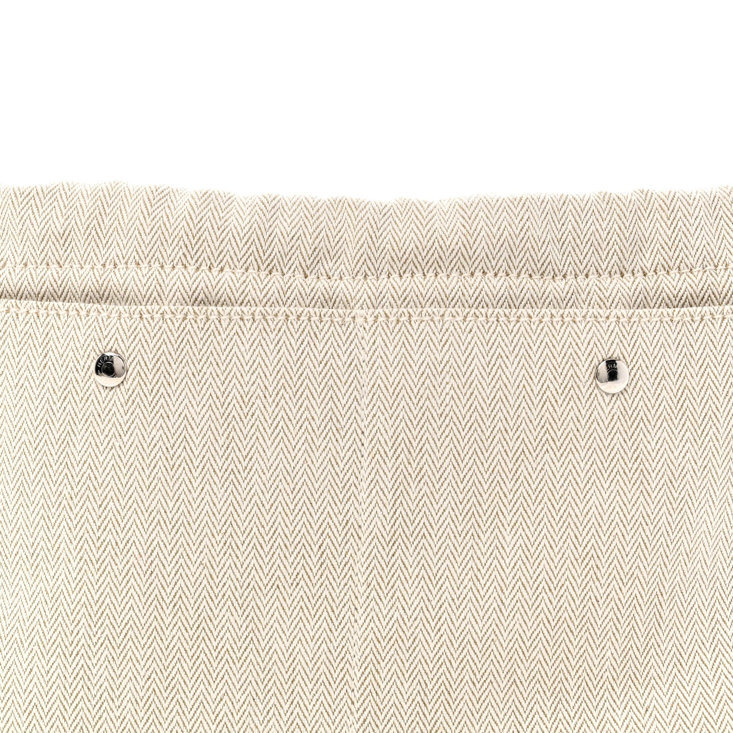 Hermes Canvas Barenia Fourbi 25 MM Pouch Naturel Fauve 8 of 10