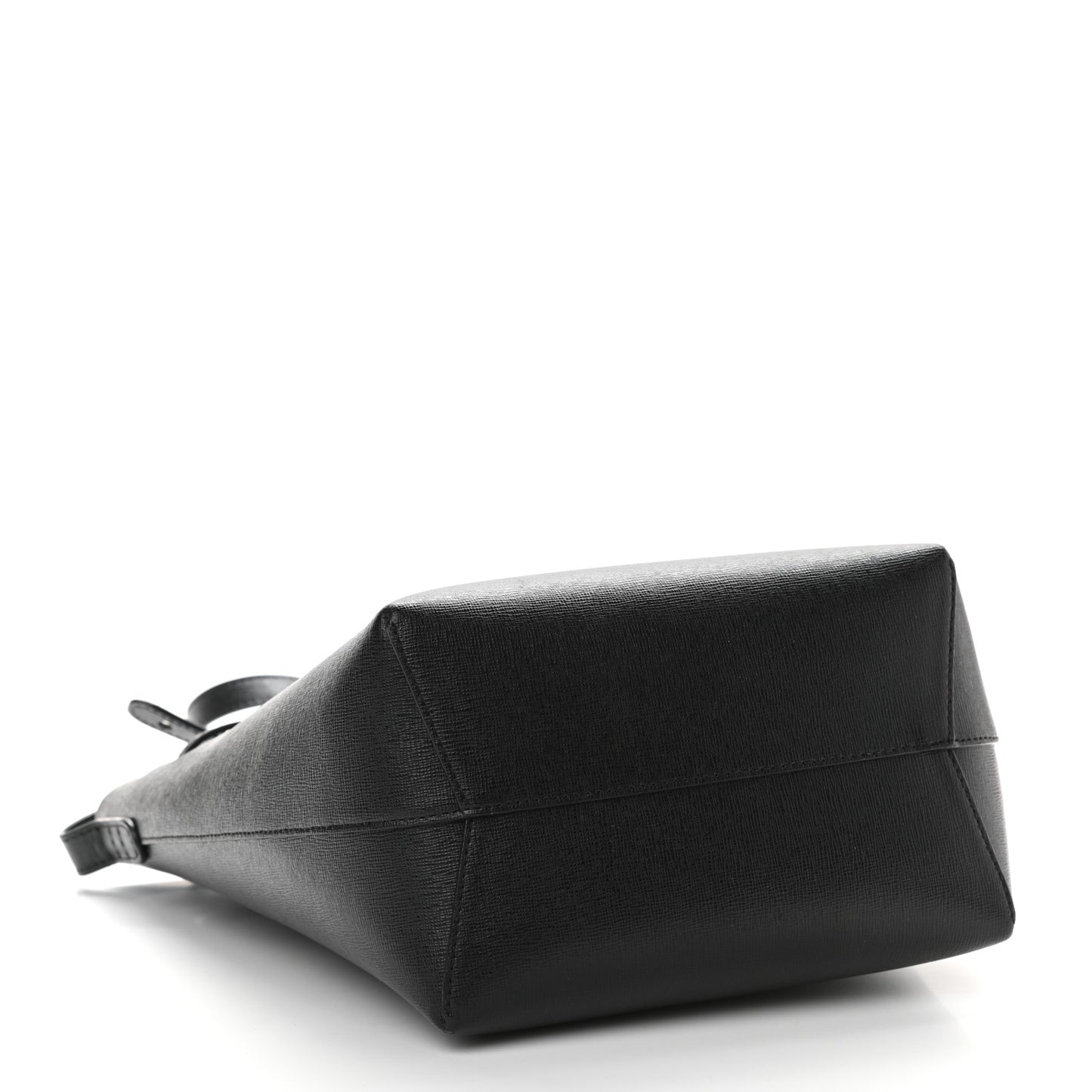 Saffiano Mini Bucket Bag Black Flamma