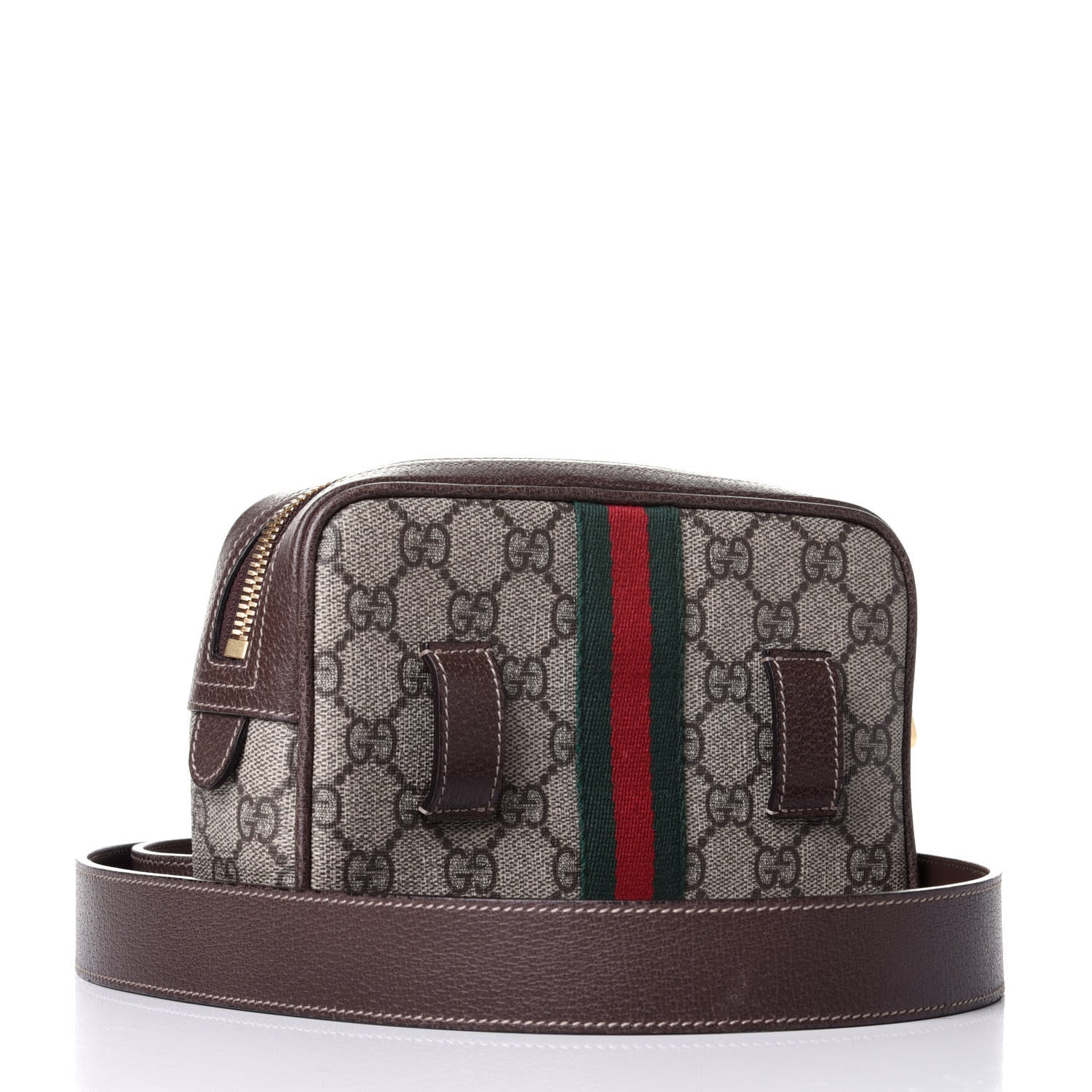 Gucci GG Supreme Monogram Small Ophidia Belt Bag 95 38 Dark Brown 2 of 6
