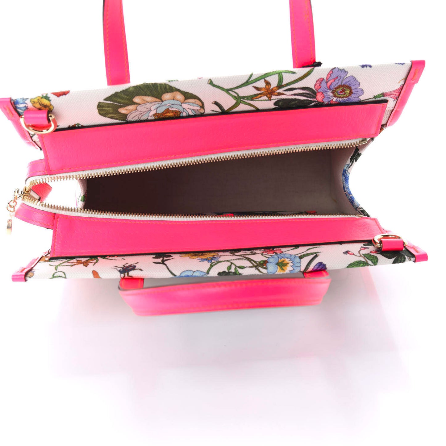 Canvas Medium Flora Tote Fuchsia