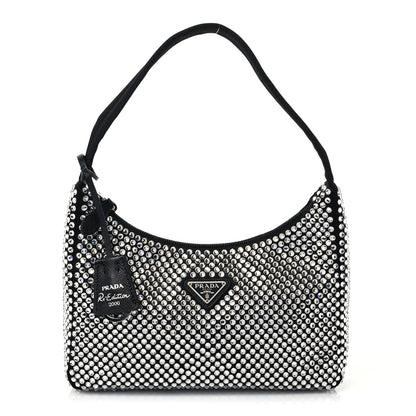 Prada Satin Crystal Mini Re-Edition 2000 Bag Cristal 1 of 8