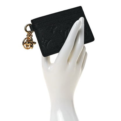 Louis Vuitton Empreinte Monogram LV Charms Card Holder Black 2 of 7