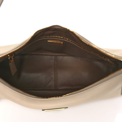 Prada Soft Calfskin Large Aimée Shoulder Bag Travertine 5 of 9