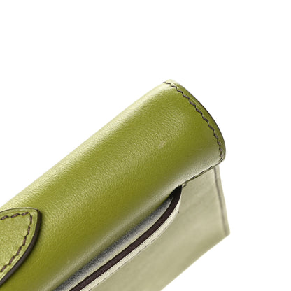 Hermes Swift Kelly Longue Clutch Pochette Vert Anis 10 of 11