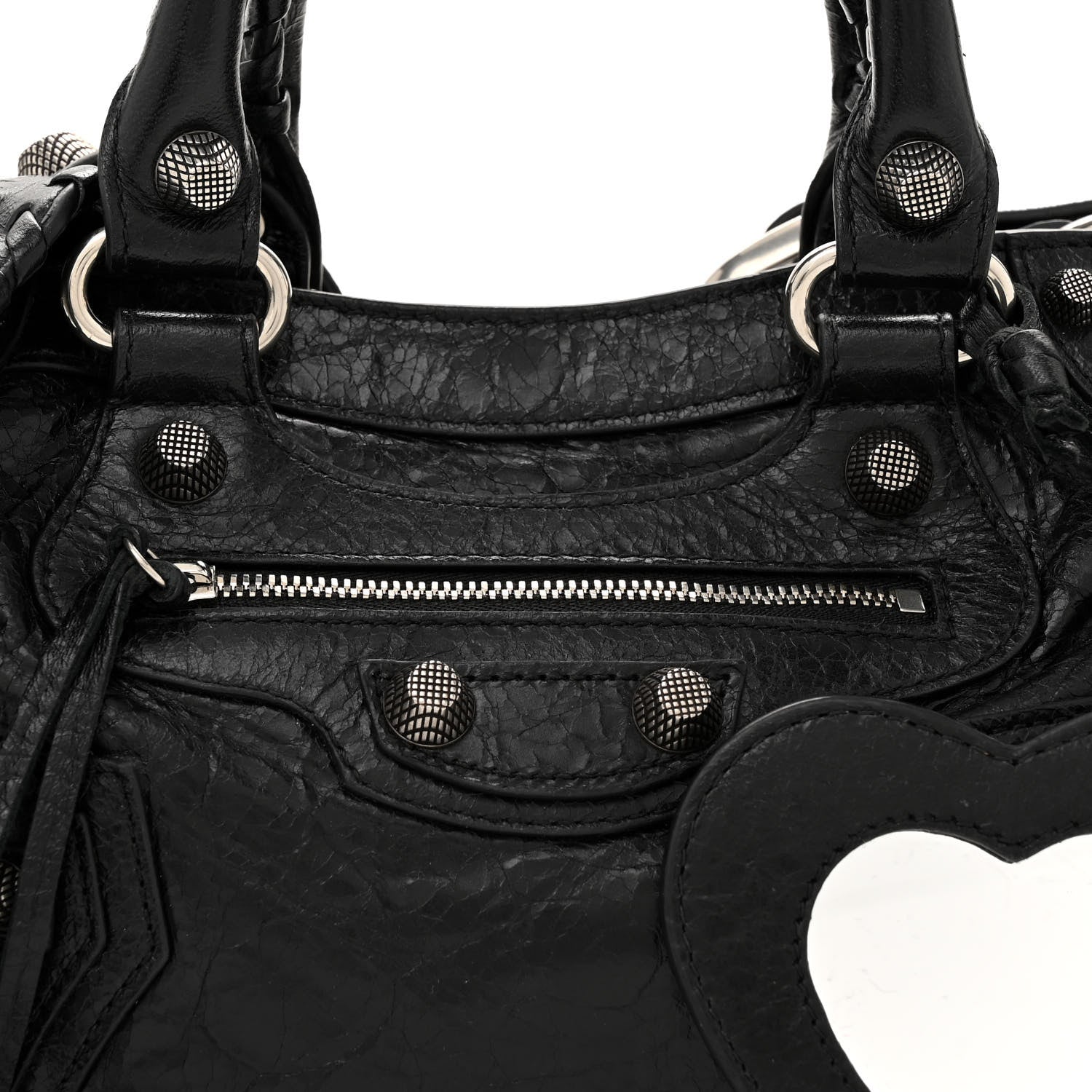 Balenciaga Agneau Arena Neo Cagole Mini Handbag Black 8 of 12