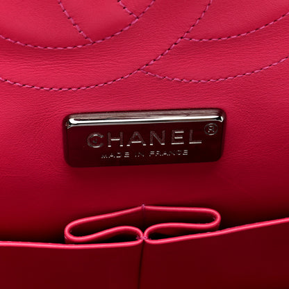 Chanel Snakeskin Jumbo Double Flap Pink 6 of 14