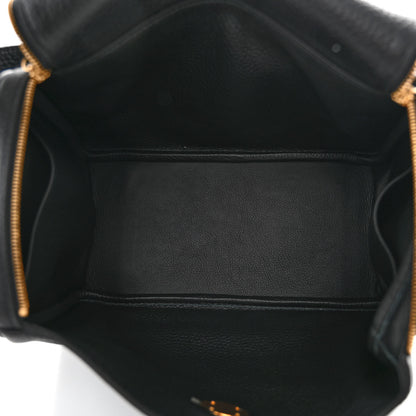 Hermes Taurillon Clemence Lindy 26 Black 4 of 10