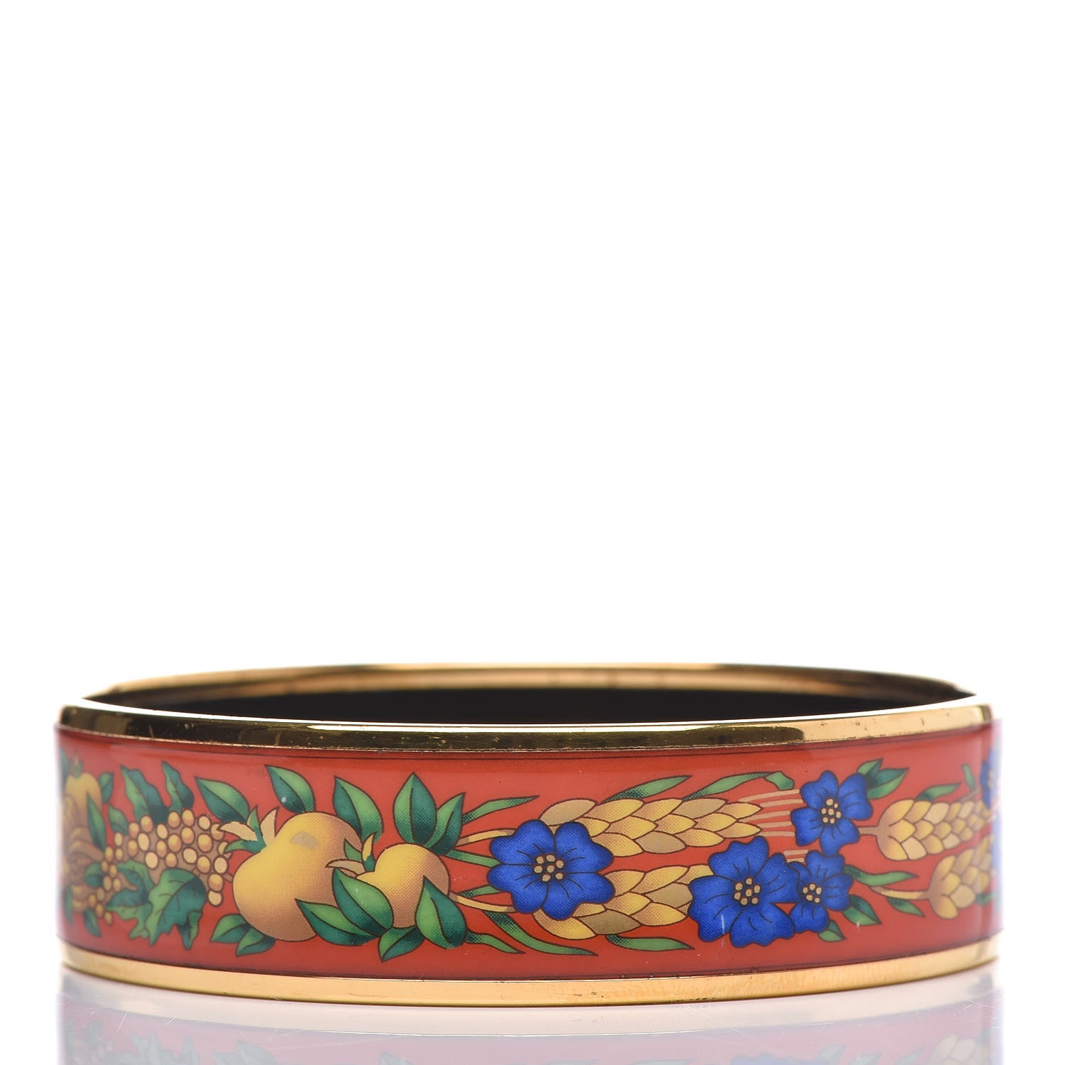Hermes Enamel Printed Wide Bracelet 70 3 of 8