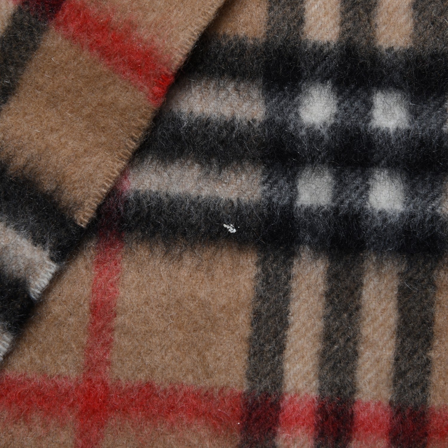 Burberry Cashmere Classic Check Fringe Scarf Camel 5 of 6
